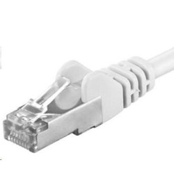 PREMIUMCORD Patch kabel CAT6a S-FTP, RJ45-RJ45, AWG 26 7 10m bílá