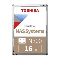 TOSHIBA HDD N300 NAS 16TB, SATA III, 7200 rpm, 512MB cache, 3,5", BULK