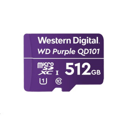 WD MicroSDXC karta 512GB Purple WDD512G1P0C Class 10 (R:100 W:60 MB s)