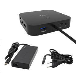 iTec USB-C HDMI DP Docking Station, Power Delivery 65W + Universal Charger 77 W