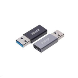 AKASA adaptér USB3.1 Gen2 Type-C na Type-A (F M), 2ks v balení