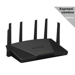 Synology RT6600ax MESH WiFi6 router (AX6000,2,4GHz 5GHz,3xGbELAN,1x2,5GbELAN,1xGbEWAN,1xUSB3.2)