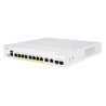 Cisco switch CBS250-8PP-E-2G, 8xGbE RJ45, 2xRJ45 SFP combo, fanless, PoE+, 45W - REFRESH