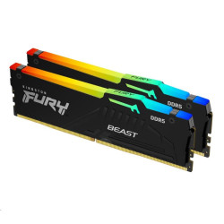 DIMM DDR5 64GB 6000MT s CL40 (Kit of 2) KINGSTON FURY Beast RGB XMP