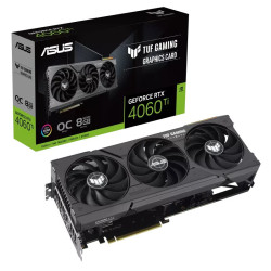 ASUS VGA NVIDIA GeForce TUF GAMING RTX 4060 Ti 8G OC, RTX 4060 Ti, 8GB GDDR6X, 3xDP, 1xHDMI