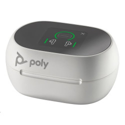 Poly bluetooth headset Voyager Free 60+ MS Teams, BT700 USB-C adaptér, dotykové nabíjecí pouzdro, bílá