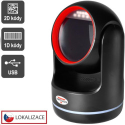 Virtuos CCD 2D čtečka Virtuos HT-861A, stacionární, USB, černá