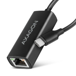 AXAGON ADE-ARC, USB-C 3.2 Gen 1 - Gigabit Ethernet síťová karta, Realtek 8153, auto instal