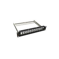 Solarix 10" modulární neosazený patch panel Solarix 12 portů 1U SX12M-0-STP-BK-UNI-N-10