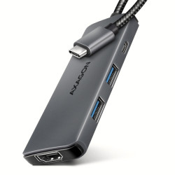 AXAGON HMC-5H8K, USB 5Gbps hub, 2x USB-A, USB-C, HDMI 8k 30Hz, PD 100W, kabel USB-C 15cm