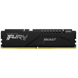 KINGSTON DIMM DDR5 16GB 6000MT s CL30 ECC FURY Beast XMP Černá