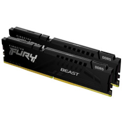 KINGSTON DIMM DDR5 32GB (Kit of 2) 6400MT s CL32 ECC FURY Beast XMP Černá