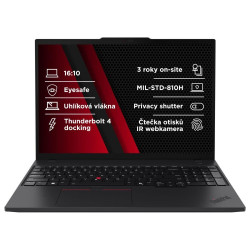 Lenovo ThinkPad T16 Gen 3 16" U5-125U 16 GB 512 GB Intel Graphics 4-Cores iGPU Windows 11 Pro Černá