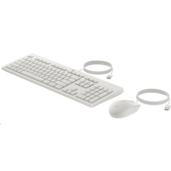 HP 225 Wired Mouse and Keyboard Combo - Česká-Slovenská White