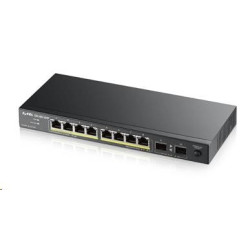 Zyxel GS1100-10HP v2 10-port Desktop Gigabit PoE Switch, 8x gigabit PoE RJ45, 2x SFP, 120W PoE budget