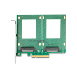 Delock Karta PCI Express 4.0 x8 na 2 x interní U.2 NVMe SFF-8639 - rozvětvení (DxŠ 144 x 122 mm)