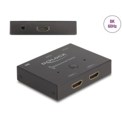 Delock HDMI 2 - 1 obousměrný Switch 8K 60 Hz