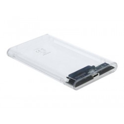 Delock 2.5 External Enclosure SATA HDD  USB 3.0 - Kryt úložiště - 2.5" - SATA 6Gb s - USB 3.1 (Gen 2) - průhledná