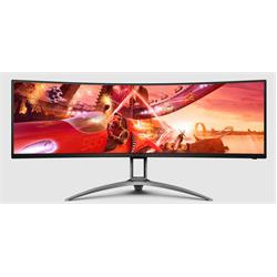 AOC AG493UCX2 LCD VA 48,8" 5120 x 1440 4ms 550 nitů 3000:1 165Hz Repro USB-C Černo-stříbrná