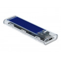 Delock External Enclosure for M.2 NVME PCIe SSD with USB Type-C female transparent - Kryt úložiště - M.2 NVMe Card - 10 GBps - USB-C - průhledná