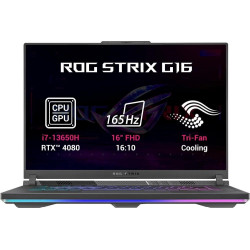 ASUS ROG Strix G16 G614JZ 16" I9-13980HX 32 GB 1 TB NVIDIA GeForce RTX 4080 12 GB Bez operačního systému Tmavě šedá