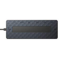 HP dock - Universal USB-C Multiport Hub (2x USB-A 3.2, 1xUSB-C, 1xHDMI 2.0, 1xDP 1.2, USB-C 65W, RJ45, bez zdroje