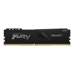 Kingston FURY Beast - DDR4 - sada - 128 GB: 4 x 32 GB - DIMM 288-pin - 3600 MHz PC4-28800 - CL18 - 1.35 V - bez vyrovnávací paměti - bez ECC - černá