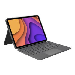 Logitech Folio Touch - Klávesnice a pouzdro - s trackpad - podsvícená - Apple Smart connector - oxfordská šedá - pro Apple 10.9-inch iPad Air (4. generace)