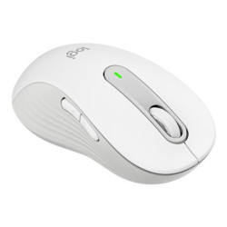 Logitech Signature M650 - Myš - optický - 5 tlačítka - bezdrátový - Bluetooth, 2.4 GHz - USB přijímač Logitech Logi Bolt - bělavá