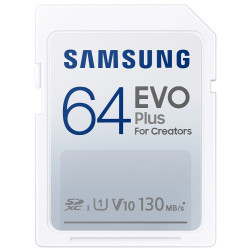 SAMSUNG EVO Plus SDXC 64GB CL 10 UHS-I U1 V10