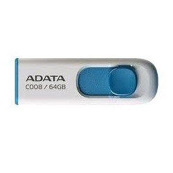 ADATA Flash Disk 64GB C008, USB 2.0 Classic, bílá