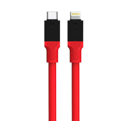 Tactical Fat Man Cable USB-C Lightning 1m Red