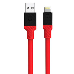 Tactical Fat Man Cable USB-A Lightning 1m Red