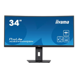 Iiyama ProLite XCB3494WQSN-B5 LCD VA/PVA/MVA 34" 3440 x 1440 0,4ms 300nitů 3000:1 120Hz  Repro  USB-C  Černá 