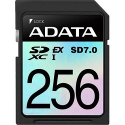 ADATA SDXC karta 256GB Express, PCIe Gen3, UHS-I, C10, V30, (R:800 W:700 MB s)