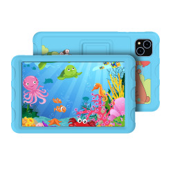 iGET SMART W8 Kids Blue - 8" IPS 1280x800 Octa Core 4GB+64GB WiFi BT 4000mAh Android 14 pouzdro modrá