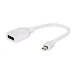 GEMBIRD Redukce miniDisplayport - Displayport 10cm (M F) bílá