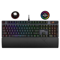 ASUS klávesnice ROG STRIX SCOPE II, mechanická, drátová, ROG RX RED PBT, US