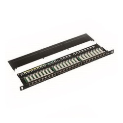 DATACOM Patch panel 19" STP 24 port CAT5E LSA 1U BK (3x8p) VL