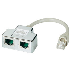 DATACOM "Y" adaptér STP CAT5E PC TEL+TEL