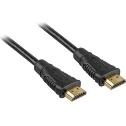 PremiumCord HDMI High Speed + Ethernet kabel zlacené konektory 0,5m černý