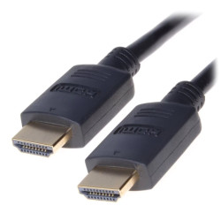 PremiumCord HDMI 2.0 High Speed + Ethernet kabel zlacené konektory 1,5m černý