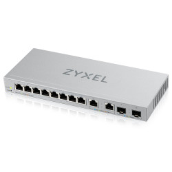 Zyxel XGS1210-12 12-port Gigabit Webmanaged Switch, 8x gigabit RJ45, 2x 2,5GbE RJ45, 2x SFP+