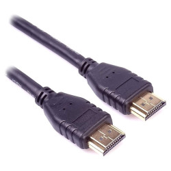 PremiumCord HDMI 2.1 High Speed + Ethernet kabel 8K@60Hz zlacené konektory 0,5m černý