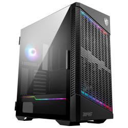 MSI skříň MPG VELOX 100P AIRFLOW bez zdroje levé temp. sklo 3x 120mm 1x 120mm ARGB 1x USB3.1 Type-C 2x USB3.0 černá