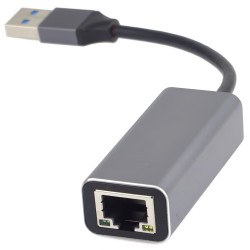 PremiumCord adaptér USB3.0 - LAN RJ45 ETHERNET 10 100 1000 MBIT Aluminium