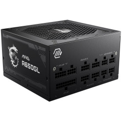 MSI zdroj MAG A650GL 650W ATX akt. PFC 7 let celk. záruka 120mm fan modulární kabeláž 80PLUS Gold