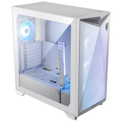 MSI skříň MPG GUNGNIR 300R AIRFLOW WHITE bez zdroje bílý levé temperované sklo 4x 120 mm A-RGB fan 1x USB-C 2x USB