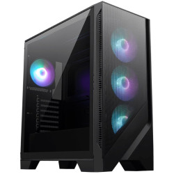 MSI skříň MAG FORGE 320R AIRFLOW bez zdroje levé temperované sklo 4x 120 mm A-RGB fan 2x USB3.2 černá