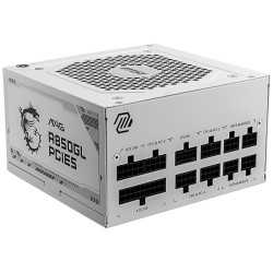 MSI zdroj MAG A850GL PCIE5 WHITE 850W ATX3.0 akt. PFC 7 let celk. záruka 120mm fan modulární kabeláž 80PLUS Gold